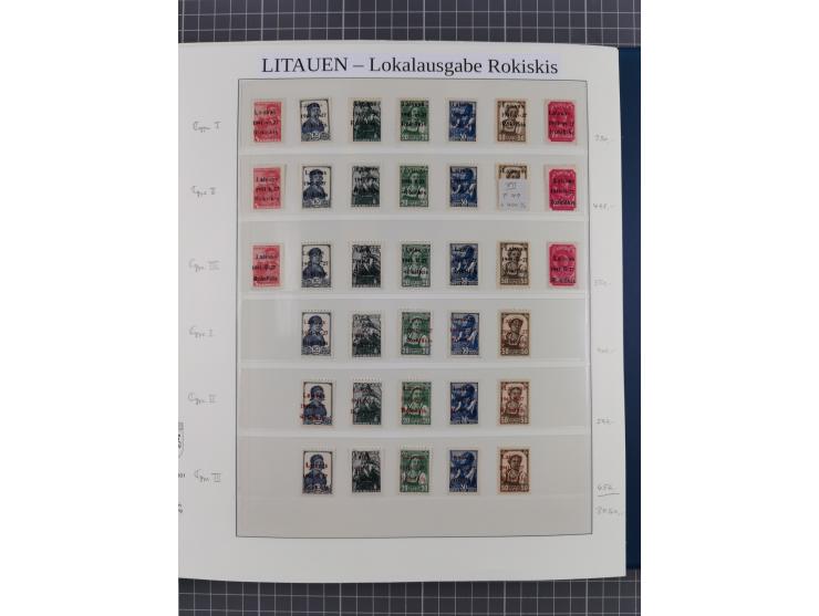 Albanien bis Zara, postfrische Sammlung im Lindner-Falzlos-Album mit Albanien komplett, mit diversen Abarten und einem Bogen 