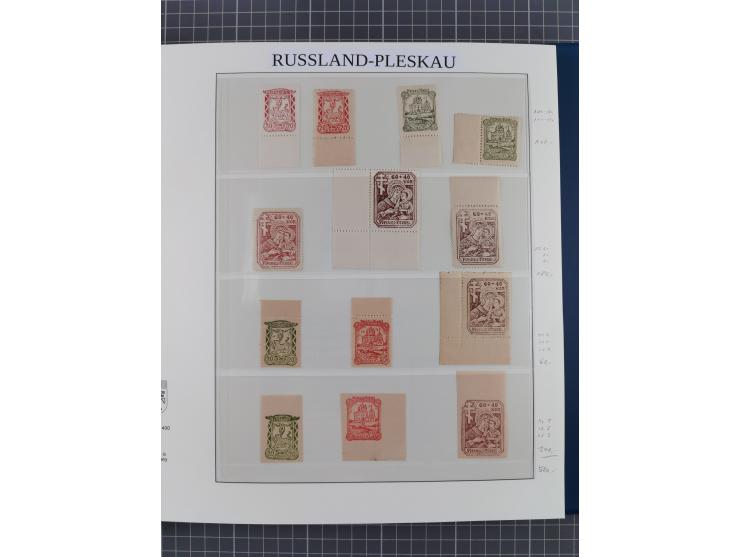 Albanien bis Zara, postfrische Sammlung im Lindner-Falzlos-Album mit Albanien komplett, mit diversen Abarten und einem Bogen 