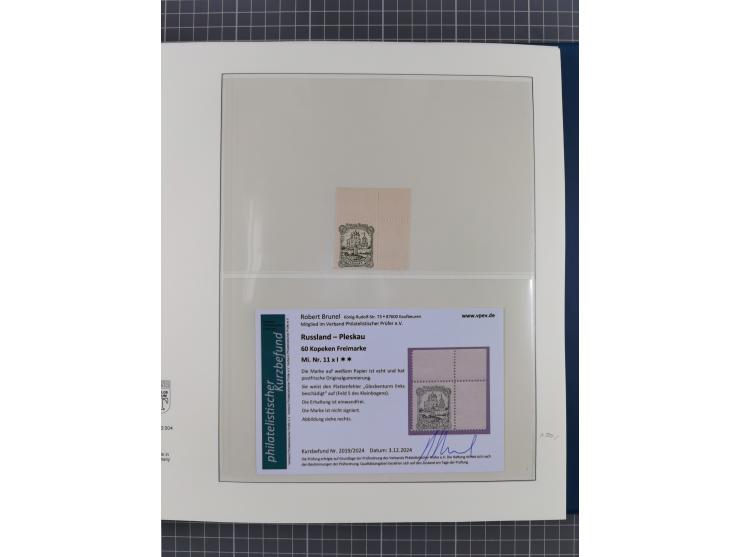 Albanien bis Zara, postfrische Sammlung im Lindner-Falzlos-Album mit Albanien komplett, mit diversen Abarten und einem Bogen 