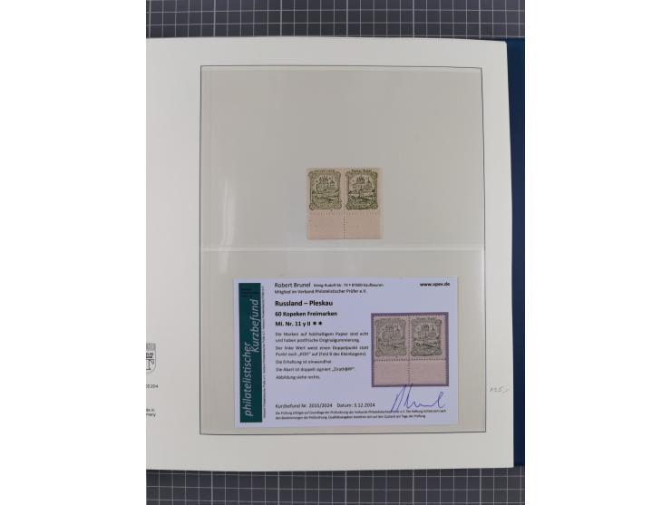 Albanien bis Zara, postfrische Sammlung im Lindner-Falzlos-Album mit Albanien komplett, mit diversen Abarten und einem Bogen 