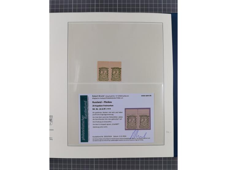 Albanien bis Zara, postfrische Sammlung im Lindner-Falzlos-Album mit Albanien komplett, mit diversen Abarten und einem Bogen 