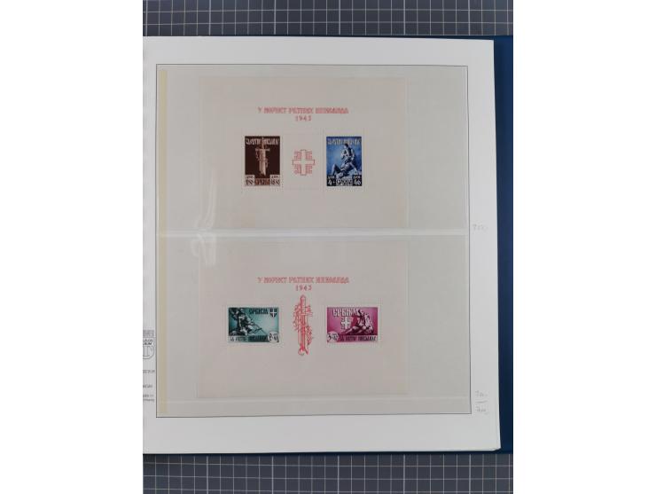 Albanien bis Zara, postfrische Sammlung im Lindner-Falzlos-Album mit Albanien komplett, mit diversen Abarten und einem Bogen 