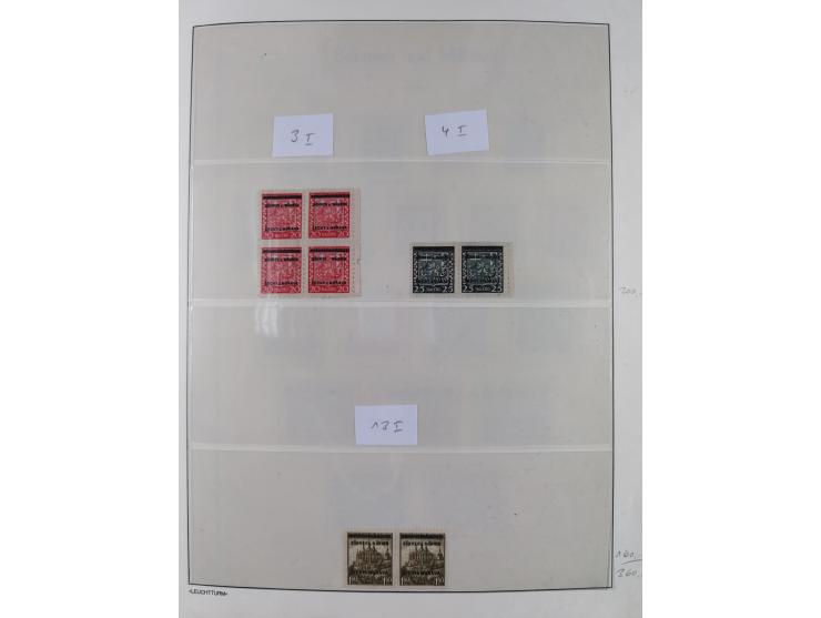 1939/45, sehr reichhaltige, postfrische Sammlung im dicken Leuchtturm-Album mit vielen Besonderheiten, dabei Eckrandstücke mi