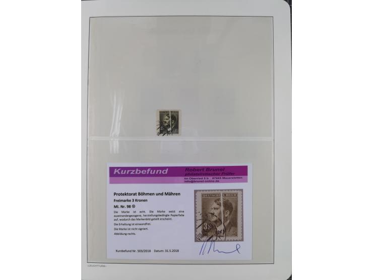 1939/45, sehr reichhaltige, postfrische Sammlung im dicken Leuchtturm-Album mit vielen Besonderheiten, dabei Eckrandstücke mi