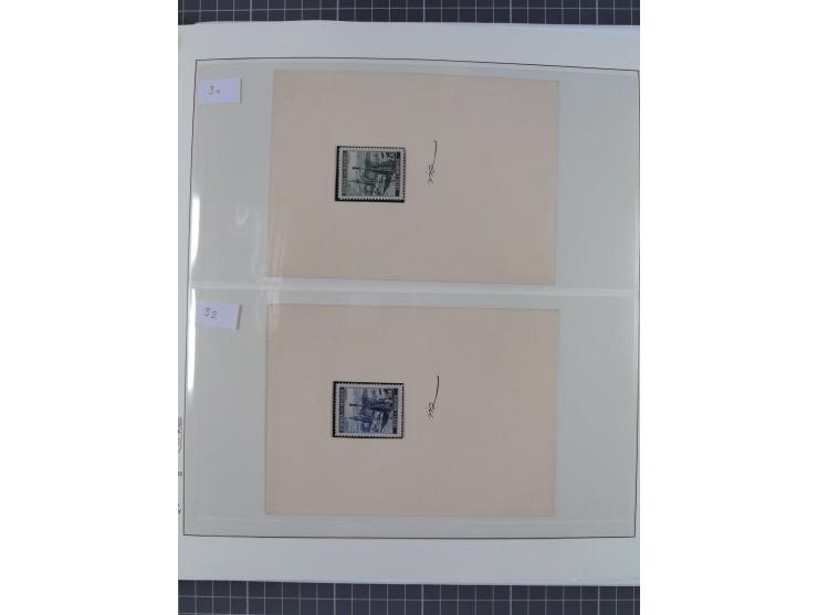 1939/45, interessante Partie, weißer Kärtchen mit Original-Unterschrift des Entwerfers wie Prof. Alois Schaumann, Karel Vik, 