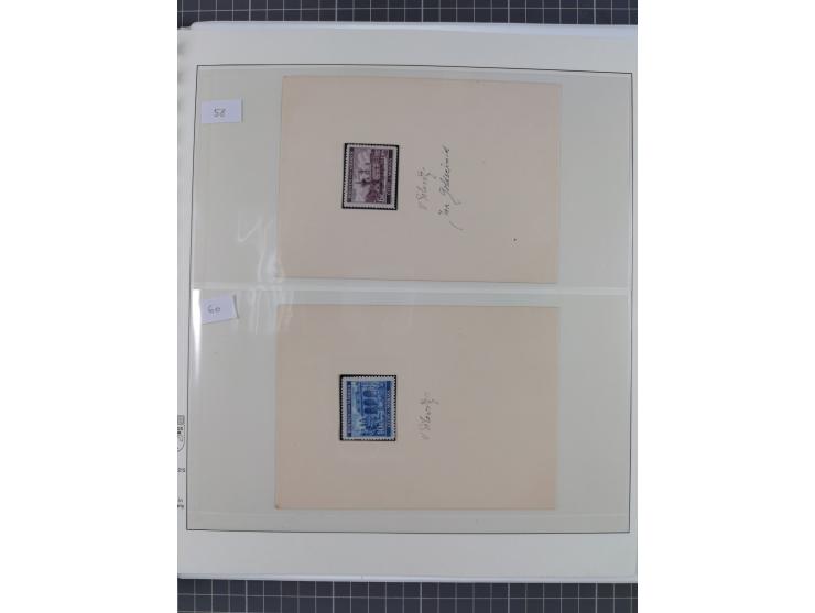 1939/45, interessante Partie, weißer Kärtchen mit Original-Unterschrift des Entwerfers wie Prof. Alois Schaumann, Karel Vik, 