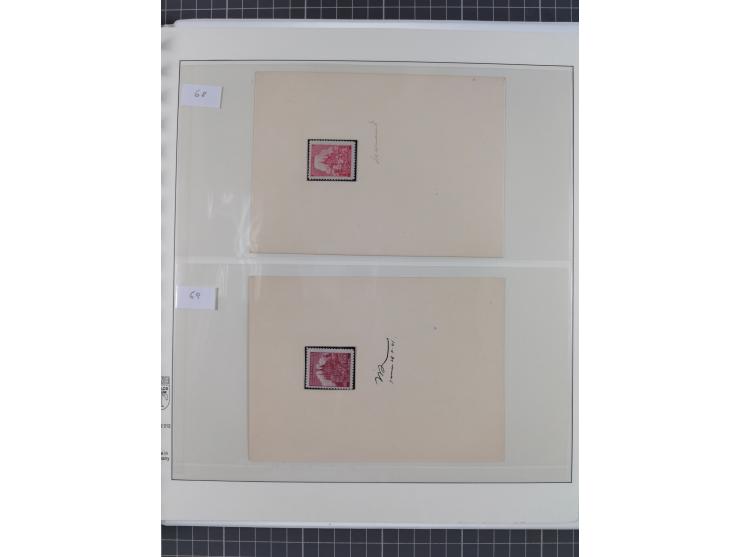 1939/45, interessante Partie, weißer Kärtchen mit Original-Unterschrift des Entwerfers wie Prof. Alois Schaumann, Karel Vik, 