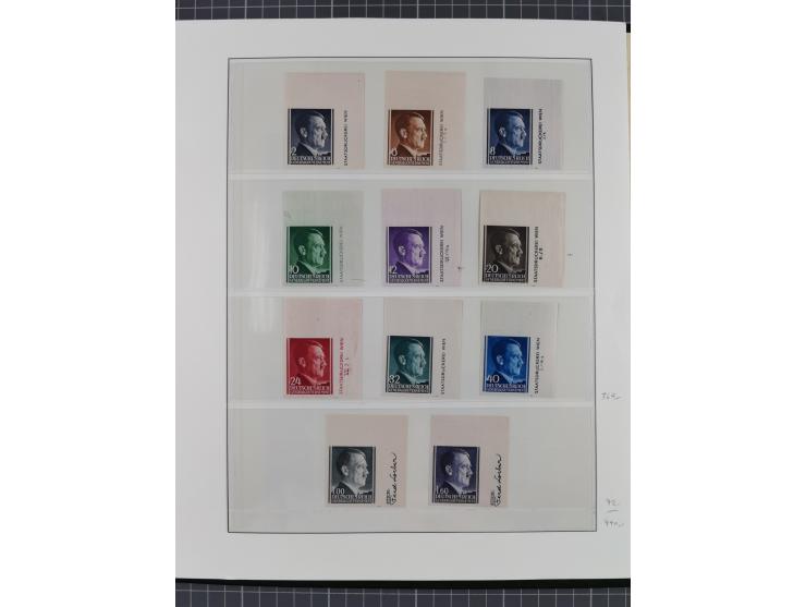 1939/44, umfangreiche postfrische Sammlung mit einigen Kleinbögen der Mi.-Nr. 65, 89-91, 104, 125 und 125 U sowie diverse Bog