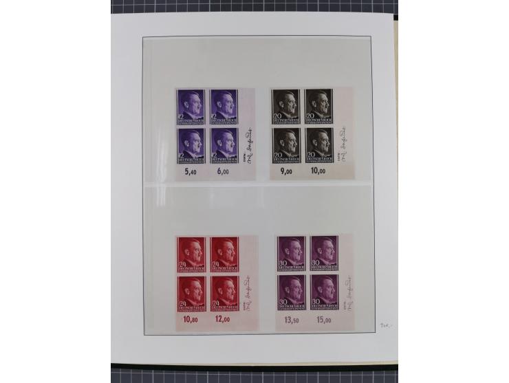 1939/44, umfangreiche postfrische Sammlung mit einigen Kleinbögen der Mi.-Nr. 65, 89-91, 104, 125 und 125 U sowie diverse Bog