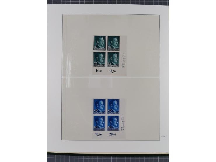 1939/44, umfangreiche postfrische Sammlung mit einigen Kleinbögen der Mi.-Nr. 65, 89-91, 104, 125 und 125 U sowie diverse Bog