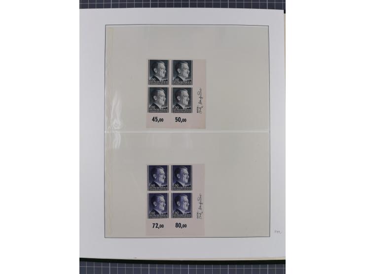 1939/44, umfangreiche postfrische Sammlung mit einigen Kleinbögen der Mi.-Nr. 65, 89-91, 104, 125 und 125 U sowie diverse Bog