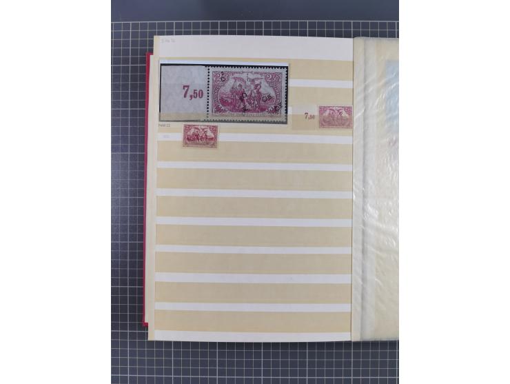 1920, Repräsentative Darstellungen 2,50 M., postfrische Spezialsammlung Plattenfehler, meist postfrisch, sauber sortiert mit 