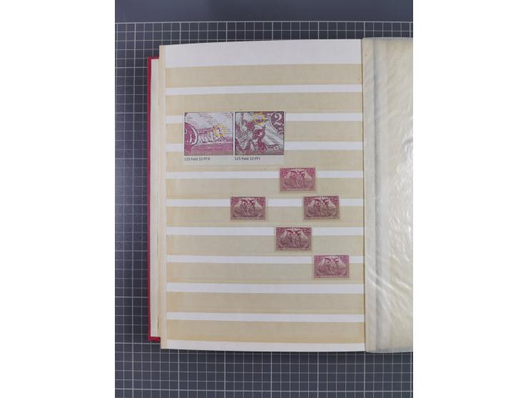 1920, Repräsentative Darstellungen 2,50 M., postfrische Spezialsammlung Plattenfehler, meist postfrisch, sauber sortiert mit 