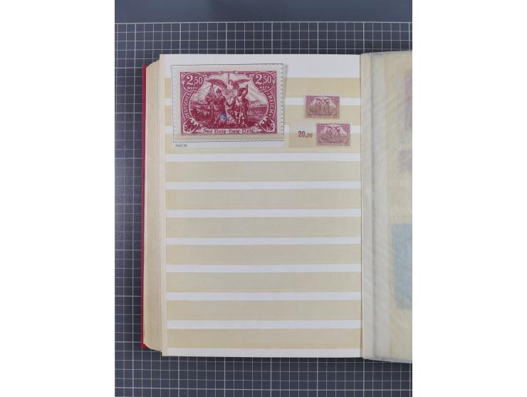1920, Repräsentative Darstellungen 2,50 M., postfrische Spezialsammlung Plattenfehler, meist postfrisch, sauber sortiert mit 