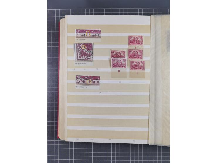 1920, Repräsentative Darstellungen 2,50 M., postfrische Spezialsammlung Plattenfehler, meist postfrisch, sauber sortiert mit 
