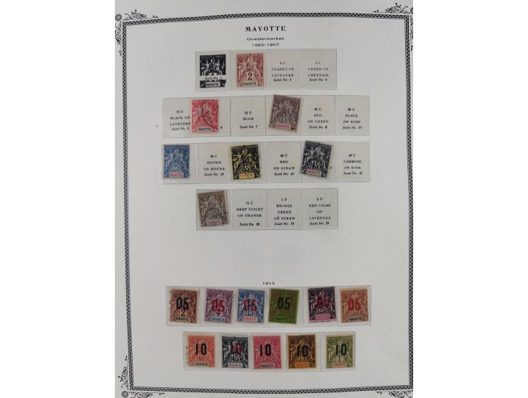 1897/75, Collection on 24 Scott album leaves, unused and mnh, starting early overprinted set 1912, including good part air ma