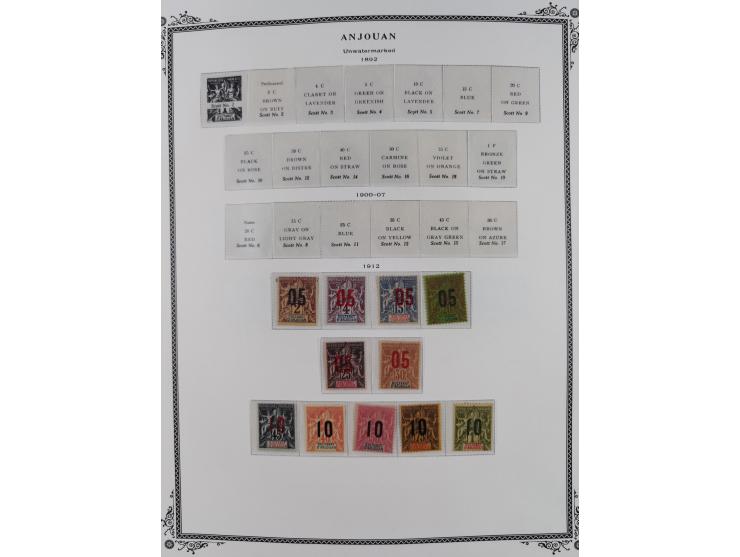 1897/75, Collection on 24 Scott album leaves, unused and mnh, starting early overprinted set 1912, including good part air ma