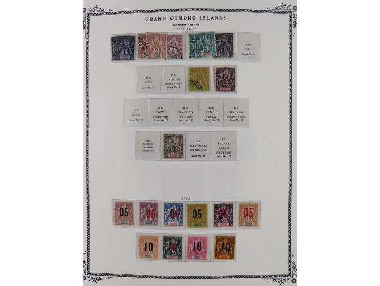 1897/75, Collection on 24 Scott album leaves, unused and mnh, starting early overprinted set 1912, including good part air ma