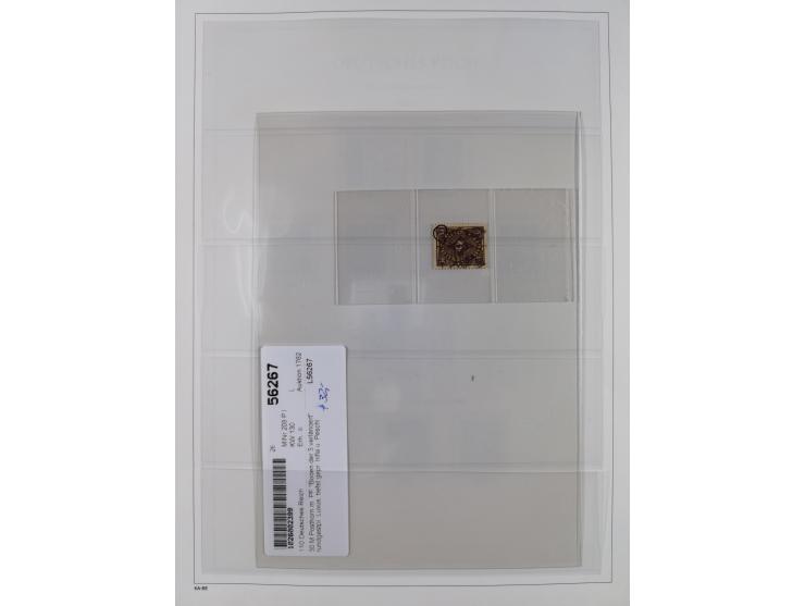 1872/1945, reichhaltige gestempelte Sammlung in 3 Bänden, dabei Brustschilde mit u.a. 21b und 27b + c, danach Mi. 66 (3), 78 
