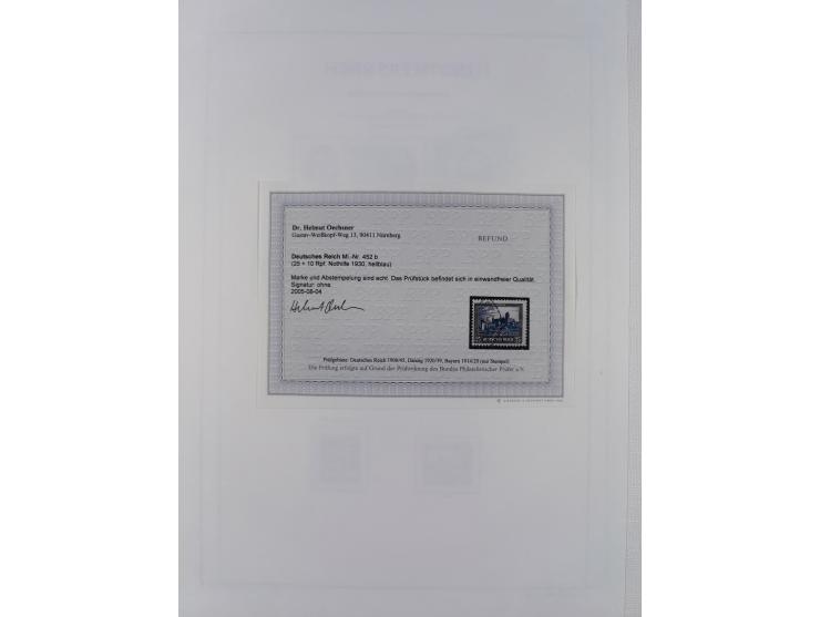 1872/1945, reichhaltige gestempelte Sammlung in 3 Bänden, dabei Brustschilde mit u.a. 21b und 27b + c, danach Mi. 66 (3), 78 