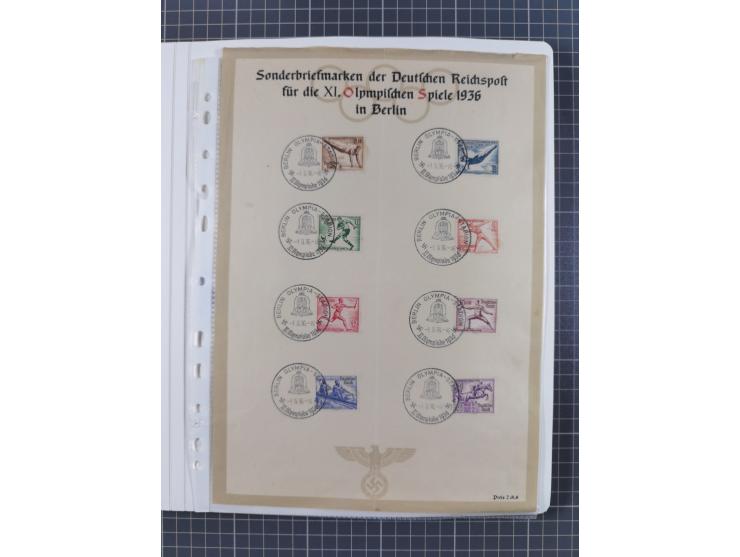 1872/1945, reichhaltige gestempelte Sammlung in 3 Bänden, dabei Brustschilde mit u.a. 21b und 27b + c, danach Mi. 66 (3), 78 