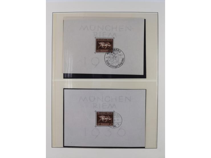 1872/1945, reichhaltige gestempelte Sammlung in 3 Bänden, dabei Brustschilde mit u.a. 21b und 27b + c, danach Mi. 66 (3), 78 