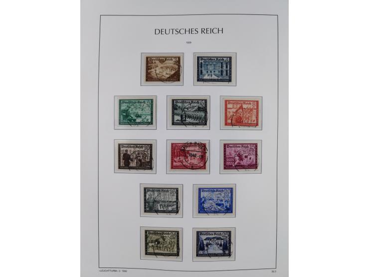 1872/1945, reichhaltige gestempelte Sammlung in 3 Bänden, dabei Brustschilde mit u.a. 21b und 27b + c, danach Mi. 66 (3), 78 