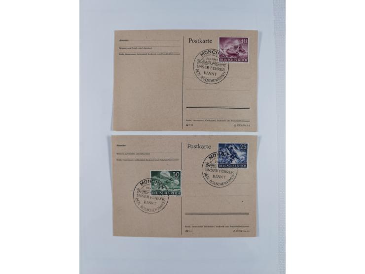 1872/1945, reichhaltige gestempelte Sammlung in 3 Bänden, dabei Brustschilde mit u.a. 21b und 27b + c, danach Mi. 66 (3), 78 