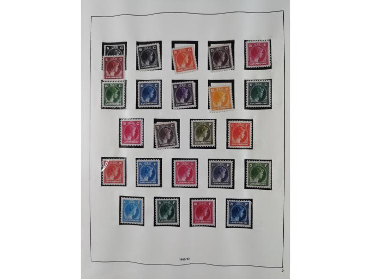 1945/98, mint never hinged, in the main catalogue numbers apparently complete collection, good condition, in two hingeless al