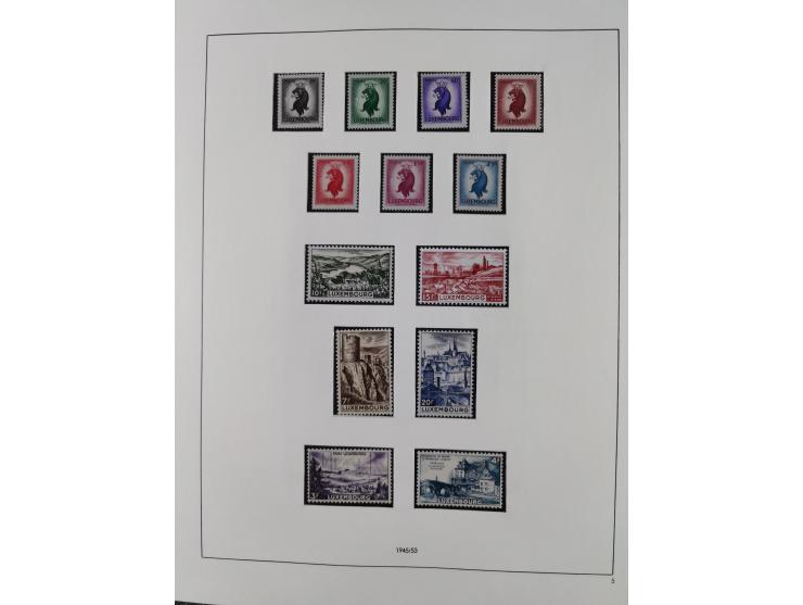 1945/98, mint never hinged, in the main catalogue numbers apparently complete collection, good condition, in two hingeless al