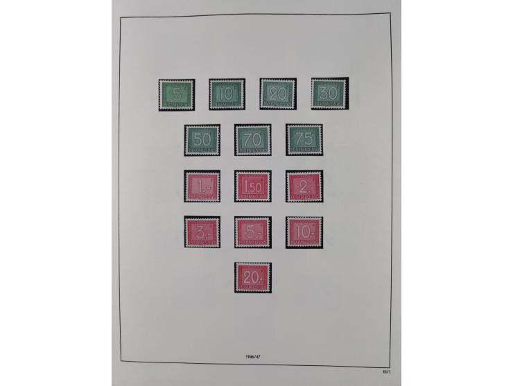 1945/98, mint never hinged, in the main catalogue numbers apparently complete collection, good condition, in two hingeless al