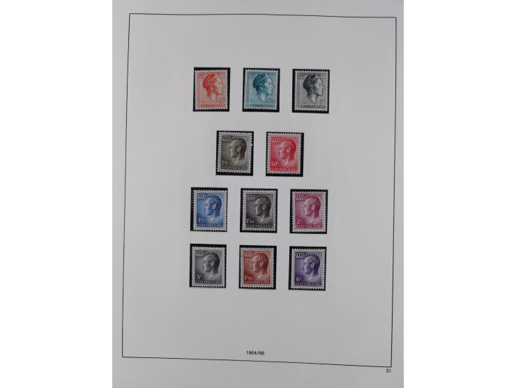 1945/98, mint never hinged, in the main catalogue numbers apparently complete collection, good condition, in two hingeless al