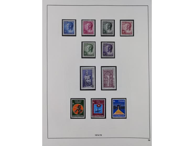 1945/98, mint never hinged, in the main catalogue numbers apparently complete collection, good condition, in two hingeless al