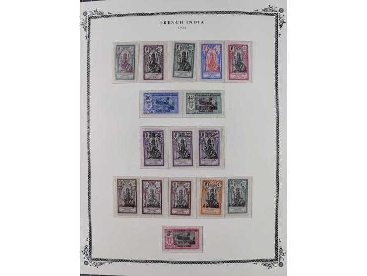 1892/1952, Collection on 20 Scott album leaves, unused and mnh, starting allegory 1 fr., including good part france libre ove