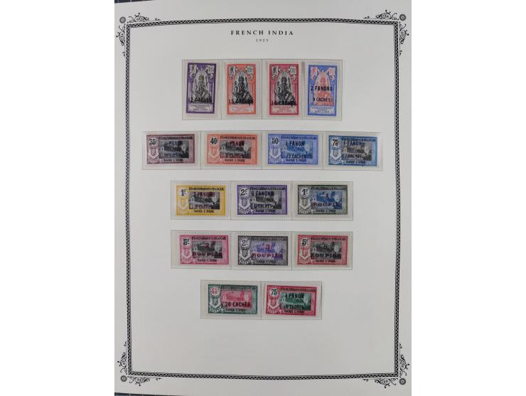 1892/1952, Collection on 20 Scott album leaves, unused and mnh, starting allegory 1 fr., including good part france libre ove