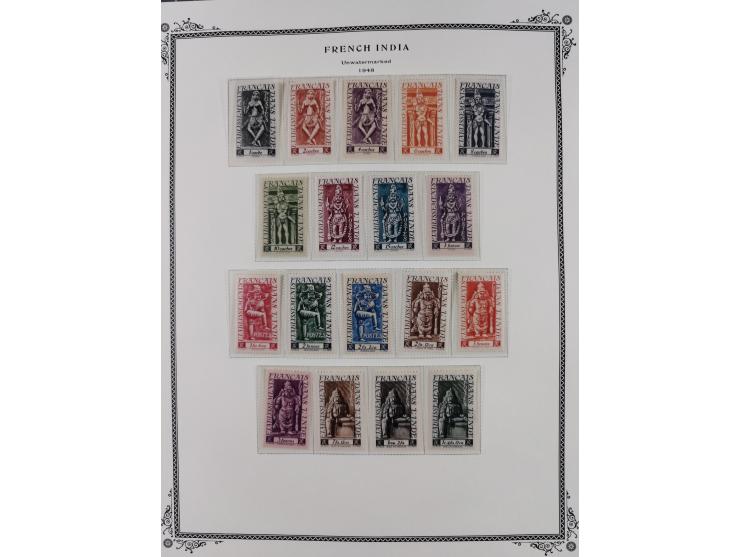 1892/1952, Collection on 20 Scott album leaves, unused and mnh, starting allegory 1 fr., including good part france libre ove