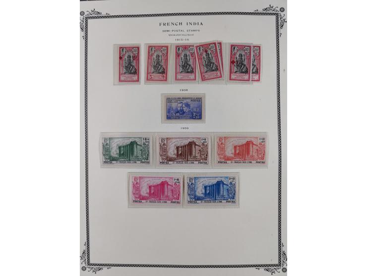 1892/1952, Collection on 20 Scott album leaves, unused and mnh, starting allegory 1 fr., including good part france libre ove