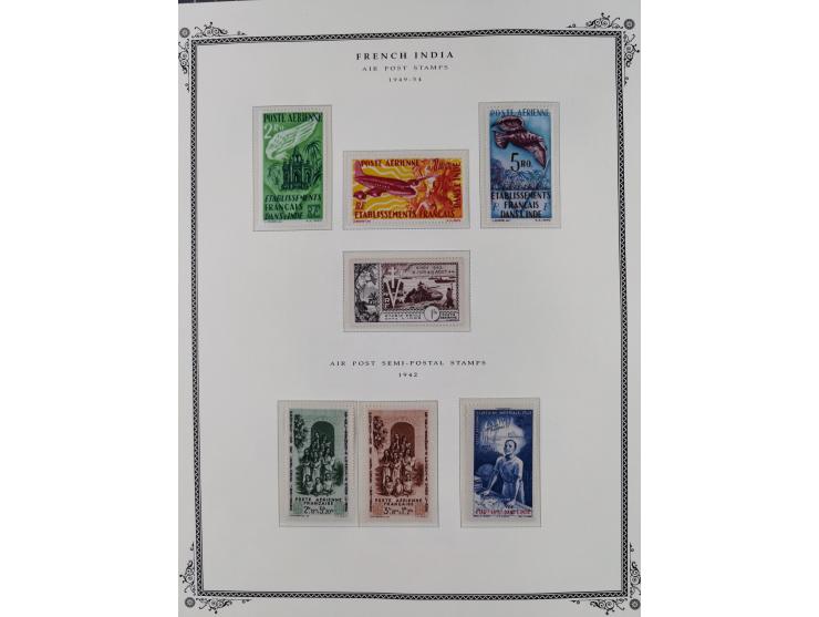 1892/1952, Collection on 20 Scott album leaves, unused and mnh, starting allegory 1 fr., including good part france libre ove