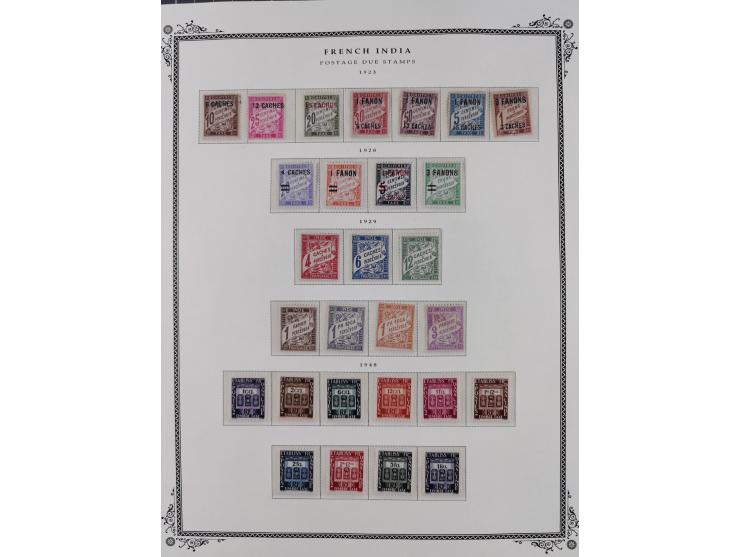 1892/1952, Collection on 20 Scott album leaves, unused and mnh, starting allegory 1 fr., including good part france libre ove