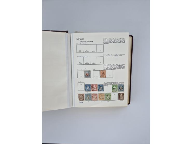 1850/1990, meist gestempelte und teils postfrische Sammlung ab Strubel und Helvetia, dabei u.a. Bl. 2 gestempelt, Bl. 5 postf