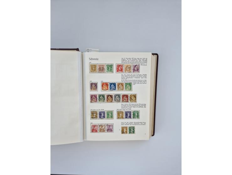 1850/1990, meist gestempelte und teils postfrische Sammlung ab Strubel und Helvetia, dabei u.a. Bl. 2 gestempelt, Bl. 5 postf