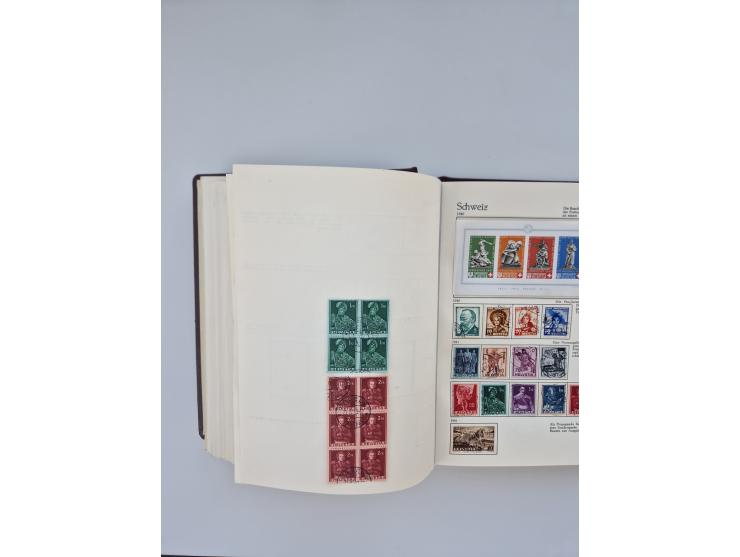 1850/1990, meist gestempelte und teils postfrische Sammlung ab Strubel und Helvetia, dabei u.a. Bl. 2 gestempelt, Bl. 5 postf