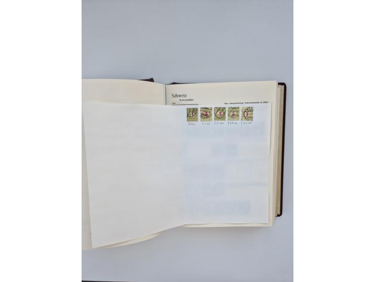 1850/1990, meist gestempelte und teils postfrische Sammlung ab Strubel und Helvetia, dabei u.a. Bl. 2 gestempelt, Bl. 5 postf