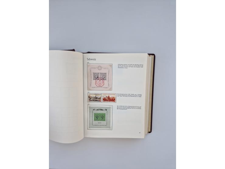 1850/1990, meist gestempelte und teils postfrische Sammlung ab Strubel und Helvetia, dabei u.a. Bl. 2 gestempelt, Bl. 5 postf