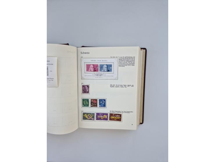 1850/1990, meist gestempelte und teils postfrische Sammlung ab Strubel und Helvetia, dabei u.a. Bl. 2 gestempelt, Bl. 5 postf