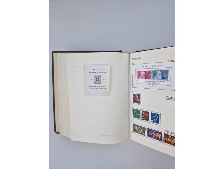 1850/1990, meist gestempelte und teils postfrische Sammlung ab Strubel und Helvetia, dabei u.a. Bl. 2 gestempelt, Bl. 5 postf