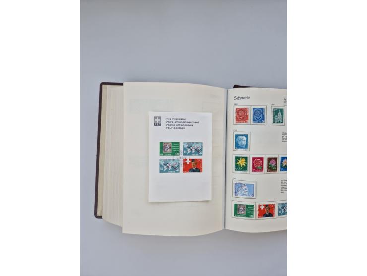 1850/1990, meist gestempelte und teils postfrische Sammlung ab Strubel und Helvetia, dabei u.a. Bl. 2 gestempelt, Bl. 5 postf