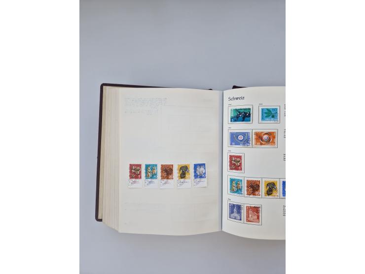 1850/1990, meist gestempelte und teils postfrische Sammlung ab Strubel und Helvetia, dabei u.a. Bl. 2 gestempelt, Bl. 5 postf