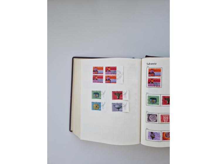 1850/1990, meist gestempelte und teils postfrische Sammlung ab Strubel und Helvetia, dabei u.a. Bl. 2 gestempelt, Bl. 5 postf