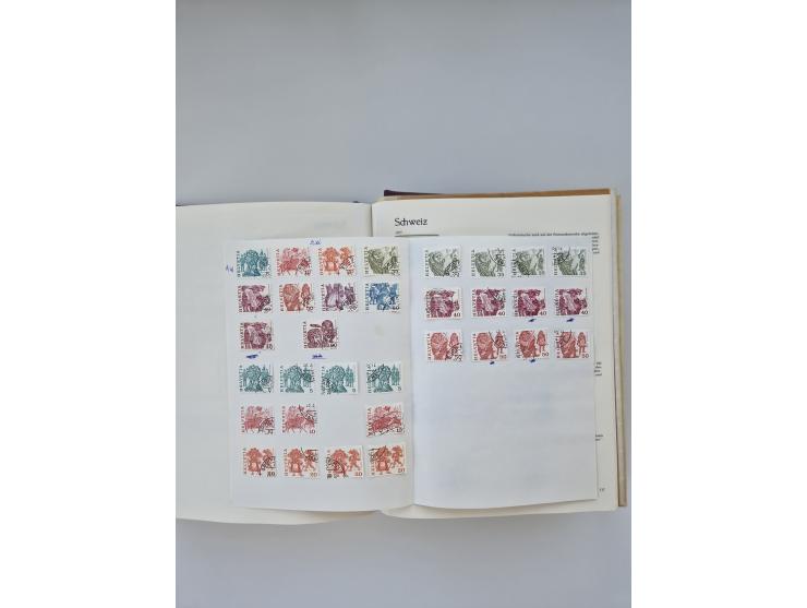 1850/1990, meist gestempelte und teils postfrische Sammlung ab Strubel und Helvetia, dabei u.a. Bl. 2 gestempelt, Bl. 5 postf